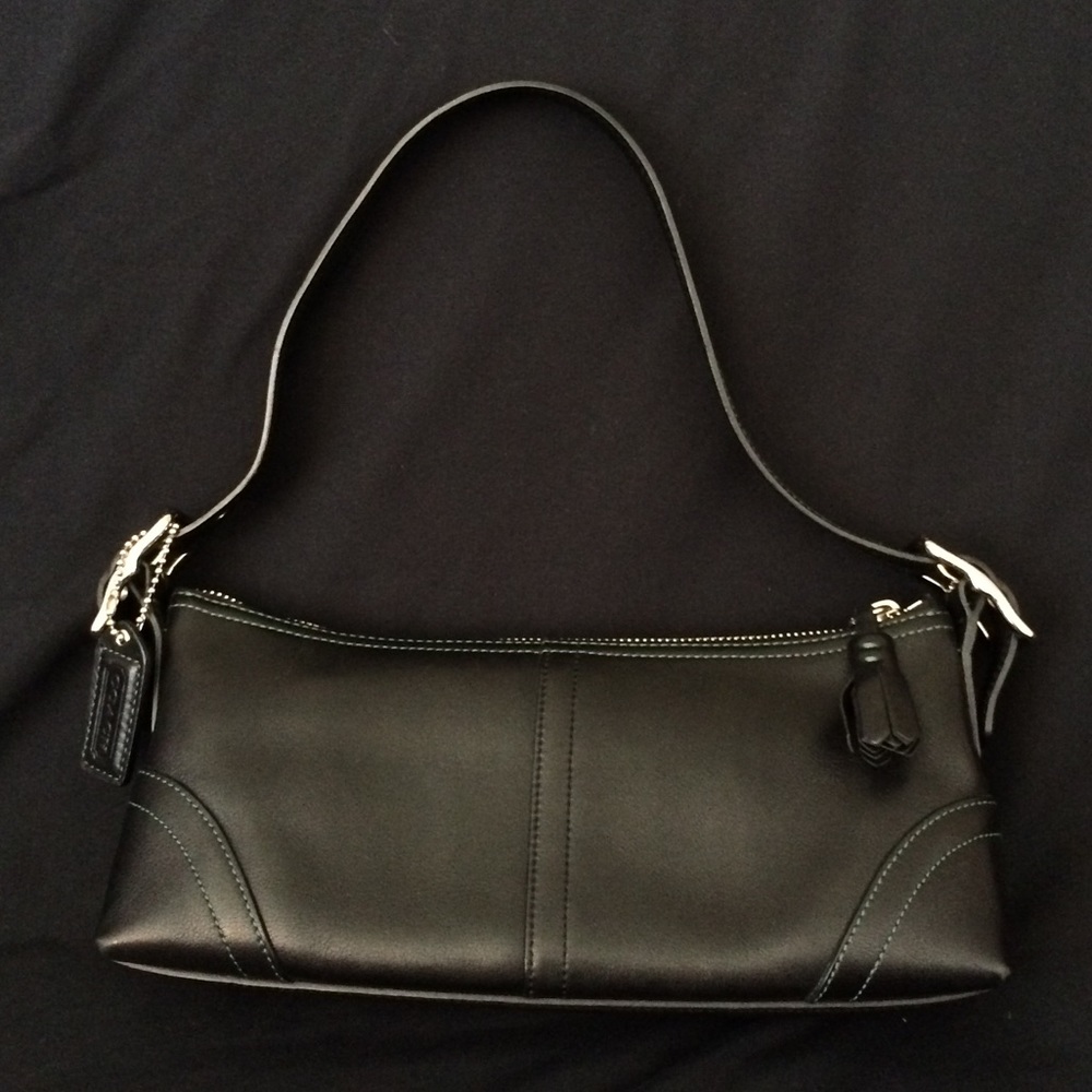 Black coach shoulder bag
